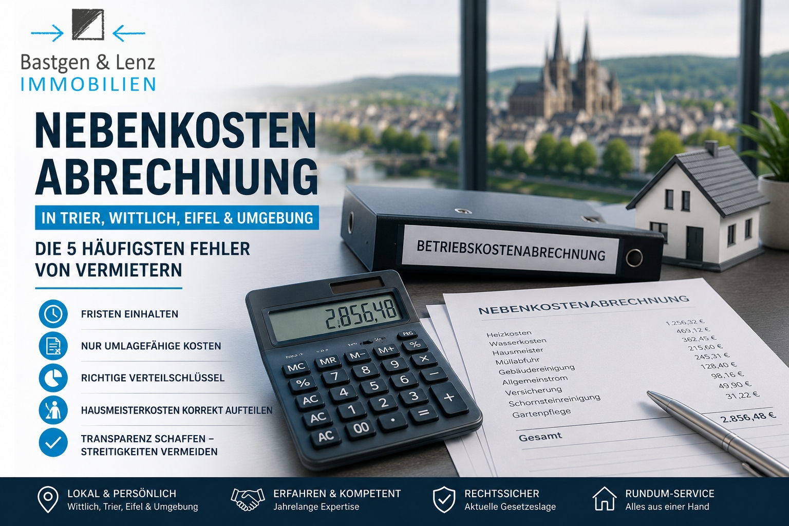 Nebenkostenabrechnung in Trier, Wittlich und der Eifel