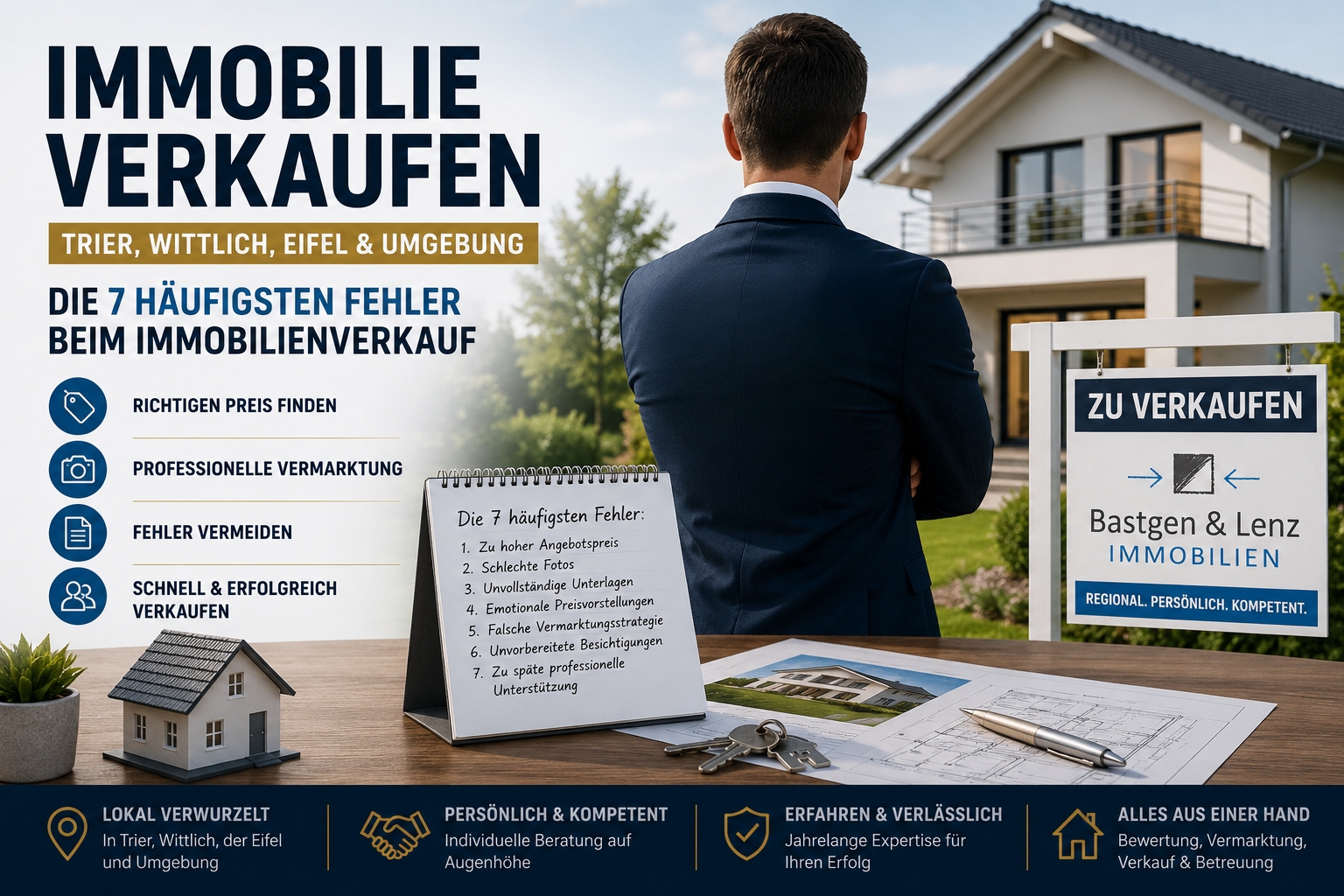 Immobilienverkauf in Trier, Wittlich und der Eifel – die häufigsten Fehler beim Hausverkauf vermeiden