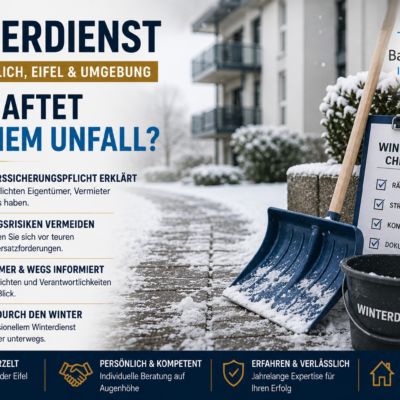 Winterdienst in Trier, Wittlich und der Eifel – Haftung bei Schnee und Eis für Eigentümer, Vermieter und WEGs erklärt