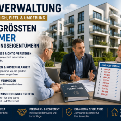 WEG-Verwaltung in Trier, Wittlich und der Eifel – die häufigsten Irrtümer von Wohnungseigentümern erklärt